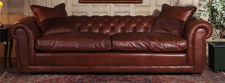 Contrast Upholstery Empire Sofa